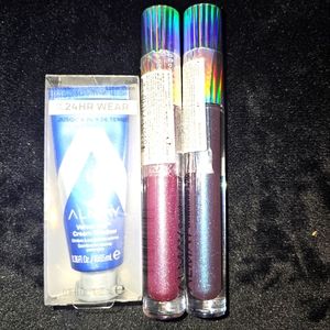 Almay 24-hour Wear Cream Eyeshadow & Goddess Lip-gloss- Pack of 3